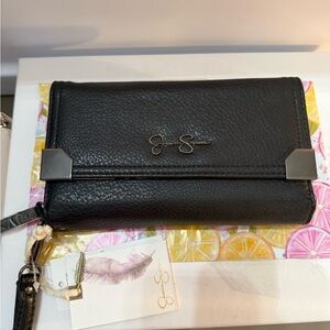 Jessica Simpson Dark Brown Leather Wallet